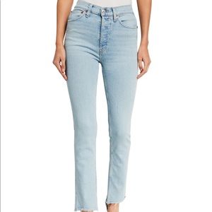 Re/Done 80’s Slim Straight Jeans NWT 24